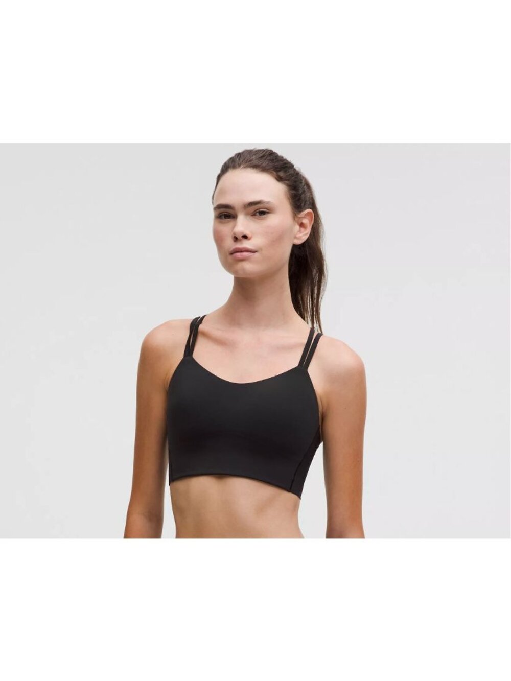lululemon Like a Cloud Longline Bra Black Light Support B/C Cup Size 4